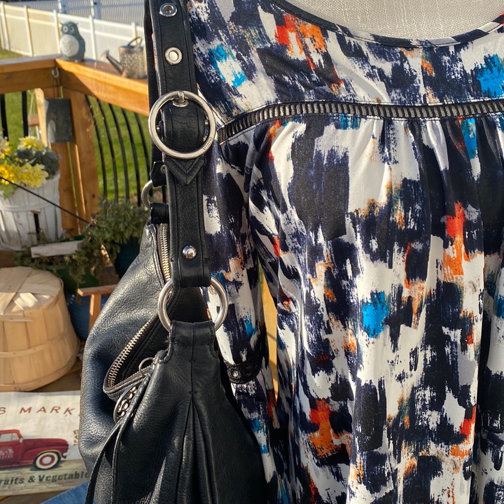 Coach Black Leather Hobo, Vintage - Picture 3 of 12